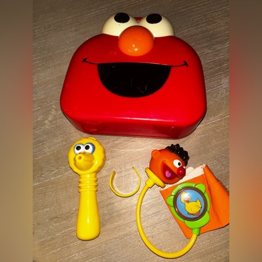 Sesame Street Learning Toys Red and Yellow Elmo and Big Bird Set